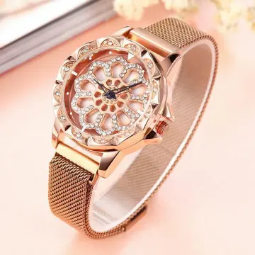 Buy ORSGA Women Watches Flora Watch for Women Multicolor Diamond Rotating  Dial Rose Gold Ladies Wrist Analog Watch For Women at Amazon.in