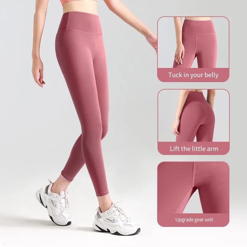 Womens High Waist Yoga Pants Leg Bondage Butt Lift Leggings Sports