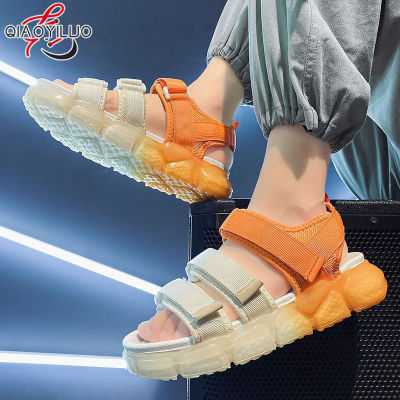 QiaoYiLuo รองเท้าแตะสำหรับผู้ชาย,รองเท้าแตะระบายอากาศกันลื่น