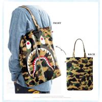 ญี่ปุ่น BAPE ฉลามพรางกระเป๋ากระเป๋าสะพายกระเป๋าช้อปปิ้ง