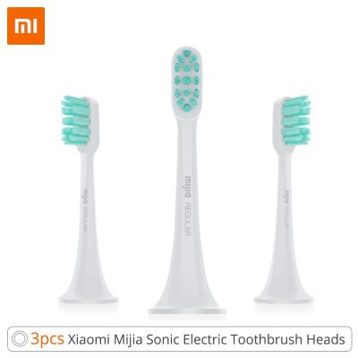 หัวแปรงสีฟันไฟฟ้า100% Mijia 1ชิ้นและ3ชิ้นสำหรับ T300และ T500หัวแปรงสีฟันทำความสะอาดอคูสติกอัจฉริยะหัวแปรง3D รวม