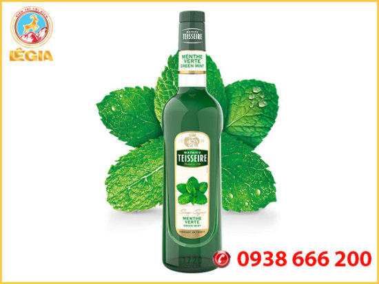Siro teisseire bạc hà 700ml - teisseire green mint syrup - ảnh sản phẩm 1