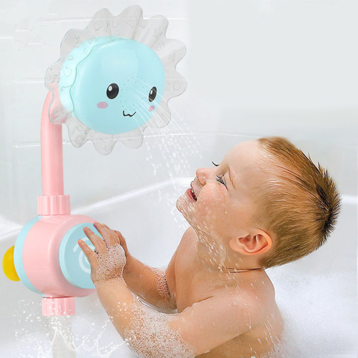 พร้อมสต็อก-จัดส่งท้องถิ่น-ของเล่นอาบน้ำเด็ก-ของเล่น-ของใช้ห้องน้ำ-ของเล่นน้ำ-ฝักบัว-ฝักบัวเด็ก-ฝักบัวเด็กรูปดอกทานตะวัน-ฝักบัวอาบน