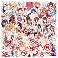 10/30/50/100pcs Hentai Sexy Girls Waifu Anime Stickers Aesthetic for Laptop Motorcycle Car Graffiti PVC Adult Sticker Decal Pack Stickers Labels