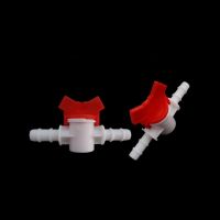 ✒✷☂ Inline Tap Connector Barbed Hose Plastic Shut Off Valve Tube Fixed Ball Valve Direct Insertion Aquarium Air Pump Hose Connector