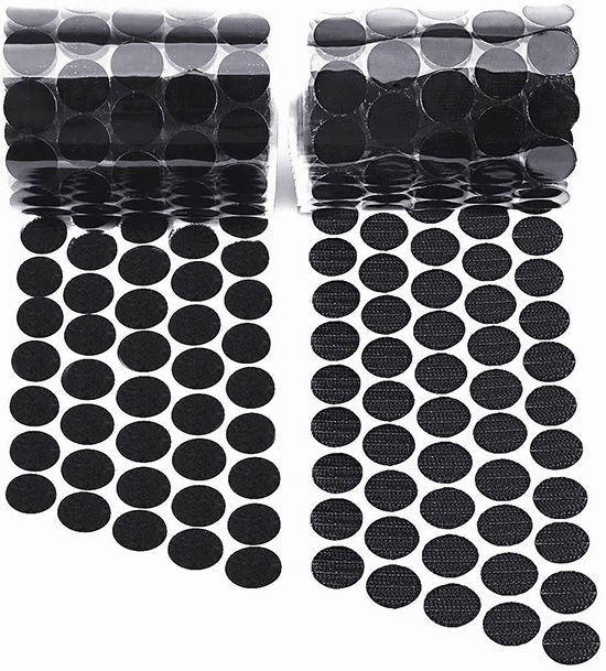 100Pairs Colorful Hook and Loop Self Adhesive Fastener Dots Tapes Coins  Sticky Back for Home Office Classroom DIY Crafts 10-25MM