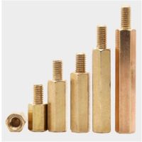 Thread M3 x L 6Mm 20 atau 50 Buah Standoff Kuningan Hex Spacer Screw Pillar PCB Computer PC Motherboard Female Male Standoff Spacer