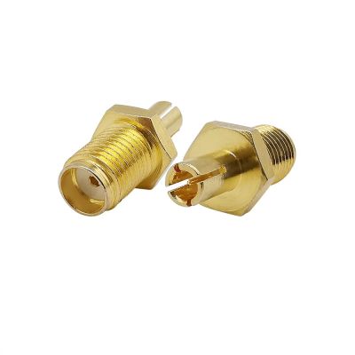 2Pcs SMA Female Jack To TS9 Male Plug RF Coaxial Connector TS9-SMA Adapter Gold-Plated Electrical Connectors