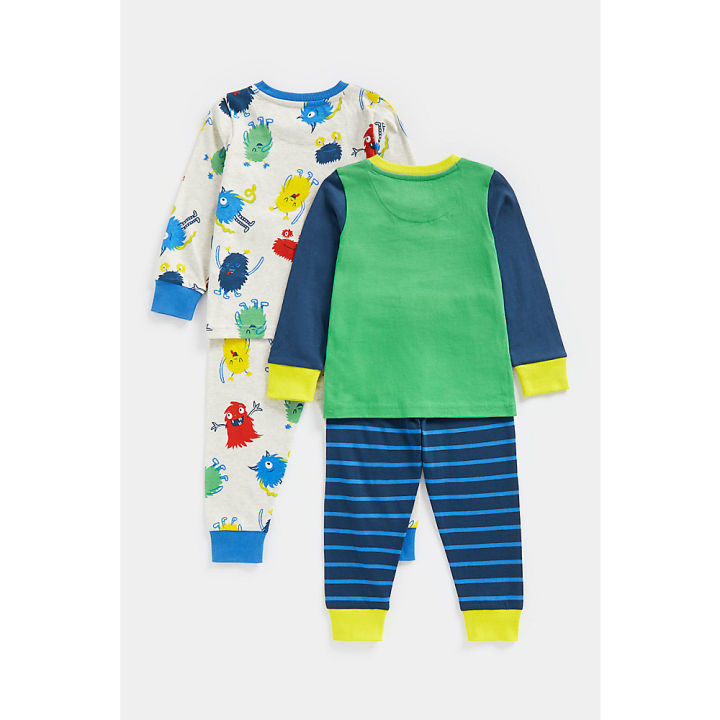 ชุดนอนเด็กผู้ชาย-mothercare-monster-pyjamas-2-pack-cd471