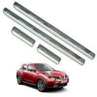 ชายบันได กาบบันได บันไดชายน้ำ กาบบรรได สเเตนเลส จำนวน 4 ชิ้น  ซ้ายและขวา  Nissan Juke นิสสัน จุ๊ก ปี 2014 2015 2016 2017 4 ประตู นิสสันจุ้ก สินค้าราคาถูก