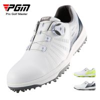 PGM Golf Shoes Mens Comfortable Knob Buckle Golf Mens Shoes Waterproof Wide Sole Sneakers Spikes Nail Non-Slip XZ178