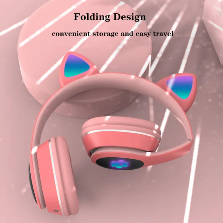led-cute-cat-ears-wireless-headphones-bluetooth-5-0-gaming-headset-colorful-bluetooth-headset-with-mic-best-gift-for-kids-s