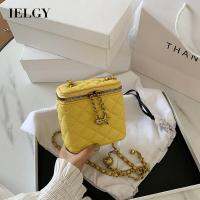 IELGY Fashion All-Match Chain Crossbody กระเป๋าสี่เหลี่ยมเล็ก