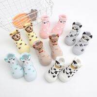 【hot】！ New Toddler Baby Shoes 6M-3Y Childrens Indoor Anti-Slip Cartoon Socks Rubber Sole Cotton Pre