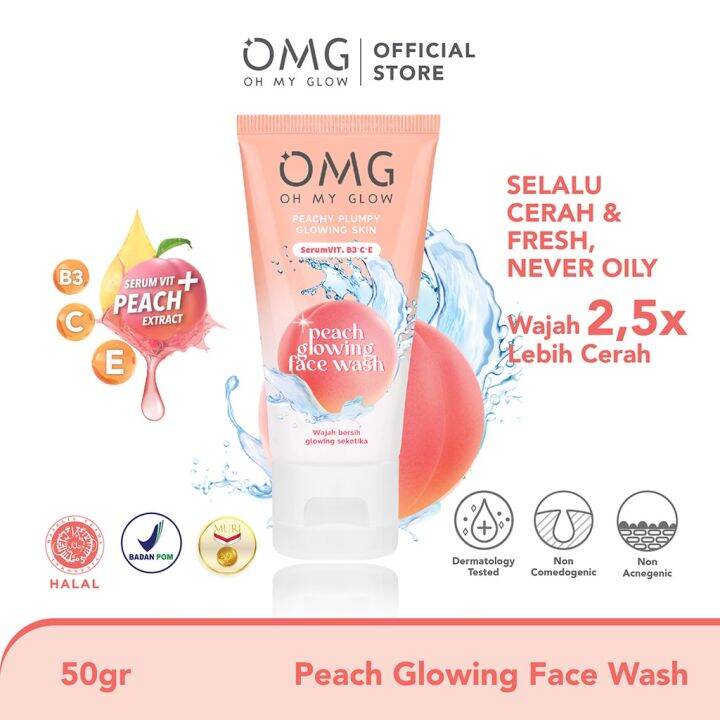 Face wash OMG 50g/ Face wash OMG / Face wash Oh My Glow Lazada Indonesia