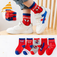 Annn Store (5คู่) ถุงเท้าเด็กการ์ตูนอะนิเมะ Series Socks Boy Socks