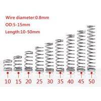 Mola de compressão micro em aço inoxidável  mola de compressão pequena de diâmetro 0.8mm od 5mm/6mm/7mm/8mm/9mm/10mm/12mm/14mm Cleaning Tools