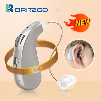 ZZOOI Britzgo USB Charging Deaf Hearing Aid Mini Digital Wireless Stealth Sound Amplifier  Suitable For The Elderly With Hearing Loss