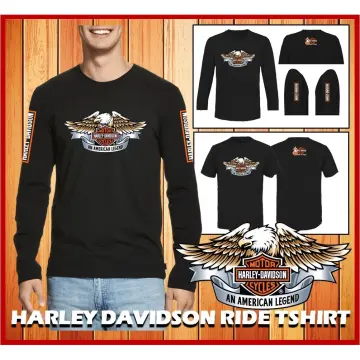 Harley-Davidson Men's Graphic Long-Sleeve T-Shirt - Overseas Tour | Patriot Eagle Large