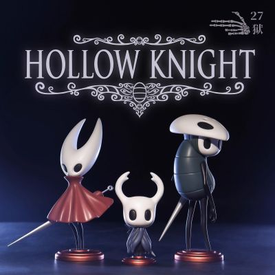 ZZOOI 3pcs/set Hollow Knight Toys Anime Game Figure The Knight Action Figure Hornet/Quirrel Figurine Collectible Model Doll with Box