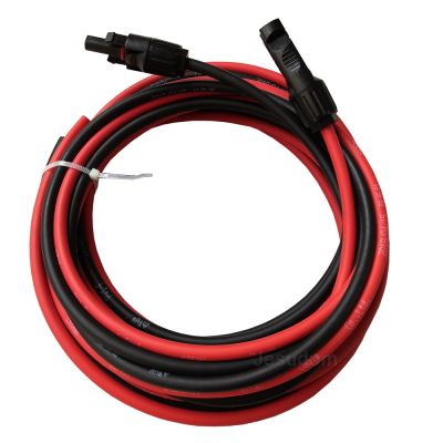 1Red 1Black Solar PV Cable Connector Solar Copper Wire with Male Female Connector Extension Cable 6/4/2.5 mm² 10/12/14 AWG