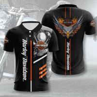 Harley-Davidson Polo 3D POLO shirt Harlay-Davidson Motorcycle Cycles xzx180305 Polo POLO shirt Fremium - Razkacollection  087