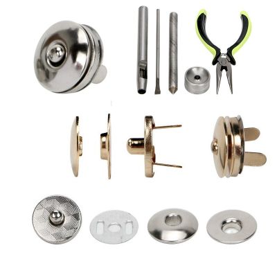 【CW】 10 Set Tool Round Corn Magnetic Leather Fasteners Clasps Handbag Purse Wallet Notebook Parts Accessories