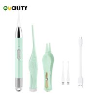 LED Light Ear Pick USB Rechargeable Ear Wax Removal Nose Clean Clip Baby Adults Ear Nose Clean Tweezers Remover Set