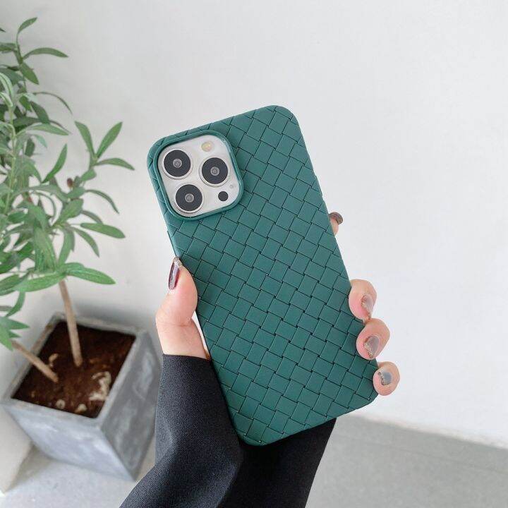 เคสโทรศัพท์มือถือแบบนิ่ม-tpu-สีพื้น-สําหรับ-iphone-7-8-plus-11-12-13-14-pro-promax