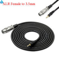 2.5M/8.2ft สายไมโครโฟน XLR ถึง3.5Mm อะแดปเตอร์เสียงคอนเดนเซอร์ปลั๊ก