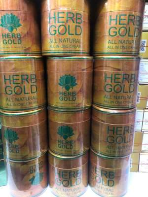 เฮิร์บ โกลด์ ครีมหน้าใส Herb gold (ชุดทดลอง ครีม 10 กรัม+สบู่ 50 กรัม)