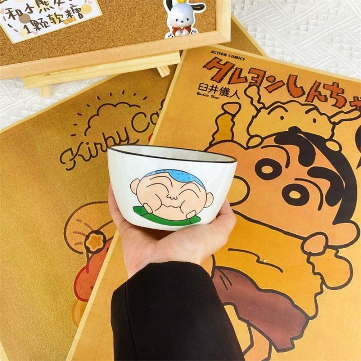 barley-พร้อมส่ง-ชุดจานชามอาหาร-ลายการ์ตูนชินจังน่ารัก-สไตล์ญี่ปุ่น-ตะวันตก-สร้างสรรค์-ขนาดเล็ก-ของใช้ในครัวเรือน