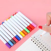 12pcs Liquid Chalk Marker Pens Water-Soluble Multi Colored Highlighters Writing Board Glass Window Art Non-dust Marker Pens Highlighters Markers