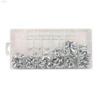 ☃✳ 150 Pieces Butterfly Wing Nuts Assortment Kit 6 Sizes Silver Butterfly Hand Nuts Stainless Steel Hardware Screws Fastening Parts