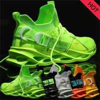 Mens Tennis Shoes Running Sneakers Breathable Comfortable Non-slip Shoes Lightweight Fluorescent Outdoor Zapatos De Hombre