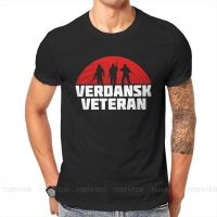 เสื้อสีขาว เกม COD Warzone ใหม่ล่าสุดเสื้อยืดสําหรับผู้ชาย Verdansk ทหารผ่านศึกคอกลมเสื้อยืดพื้นฐานส่วนบุคคลเสื้อผ้าของข  H3TY