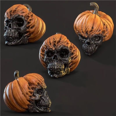 Halloween Pumpkin Skull Ornament Ghost Increase Atmosphere Horror Decor for Halloween Party Decor