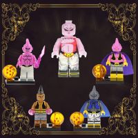 Majin Buu Ubu ของขวัญวันเกิดอิฐรูปปั้นขนาดเล็กวันเกิดของเล่นเพื่อพัฒนาการสำหรับเด็กภาพยนตร์ DIY บล็อกตัวต่อ