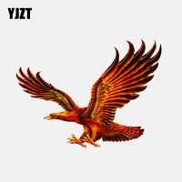 【cw】 YJZT 15.4CMx11.5CM Red Eagle With Open Wings PVC Decoration Car Sticker 11 01227 ！