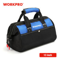 WORKPRO 13นิ้วกระเป๋าเครื่องมือออแกไนเซอร์ที่มีปากกว้างกันน้ำเครื่องมือการใช้งานหลายกระเป๋าสำหรับการก่อสร้างช่างไม้ช่างไฟฟ้า