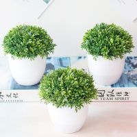 【CC】 Artificial Potted Bonsai Plastic Flowerpot Ornaments Birthday Office Desk