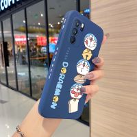 Yiเวปไซต์เคสโทรศัพท์สำหรับ OPPO,เคสซิลิโคนกันกระแทกเคสโทรศัพท์ขอบสี่เหลี่ยมลายแมวโดราเอมอนสำหรับ OPPO Reno 6 Pro ครอบด้านหลังทั้งหมดเคสป้องกันกล้องแบบนิ่ม