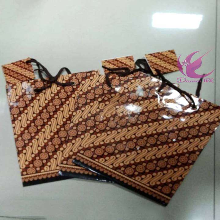 Tas Tali Batik Ukuran B (Kecil) Kiky Paper Bag Goodie Bag | Lazada ...