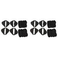 8 Pairs of Shoe Padding and 8 Pairs of Heel Grip Padding, Adjustable Shoe Pads, Soft Sponge, Big Toe Plug, Black