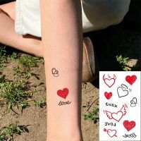 【hot】✽◄❂  Temporary Tatoo Sticker Couple love WaterTransfer Fake Flash Tatto for Man