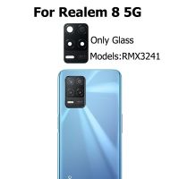 กระจกกล้องถ่ายรูปด้านหลัง5ก. สำหรับ Realme ขนาด8ก. พร้อมกาวสติกเกอร์รูปกล้องกาวสำหรับเปลี่ยน