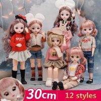 (Popular toys) 1/6ตุ๊กตา Bjd หรือเสื้อผ้า22ข้อต่อเคลื่อนย้ายได้30เซนติเมตรตุ๊กตาแฮนด์เมด DIY เด็กของเล่นสาว