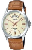 Casio Standard นาฬิกาข้อมือผู้ชาย สายหนัง รุ่น MTP-1381,MTP-1381L,MTP-1381L-9A - สีน้ำตาล