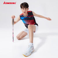 Kawasaki Kawasaki Badminton Clothing Men S Sports Vest Round Neck Quick-Drying T Shirt Top K1054