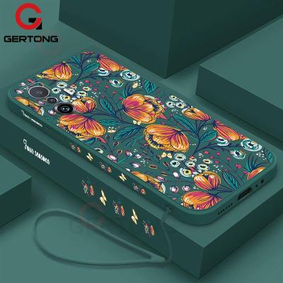 Flowers Leaves Case For Xiaomi 13 Lite 12T Pro 5G Mi 12 12x 12 Ultra 11T Pro Mi 11 Lite 5G Comfort Silicone Cover with Lanyard